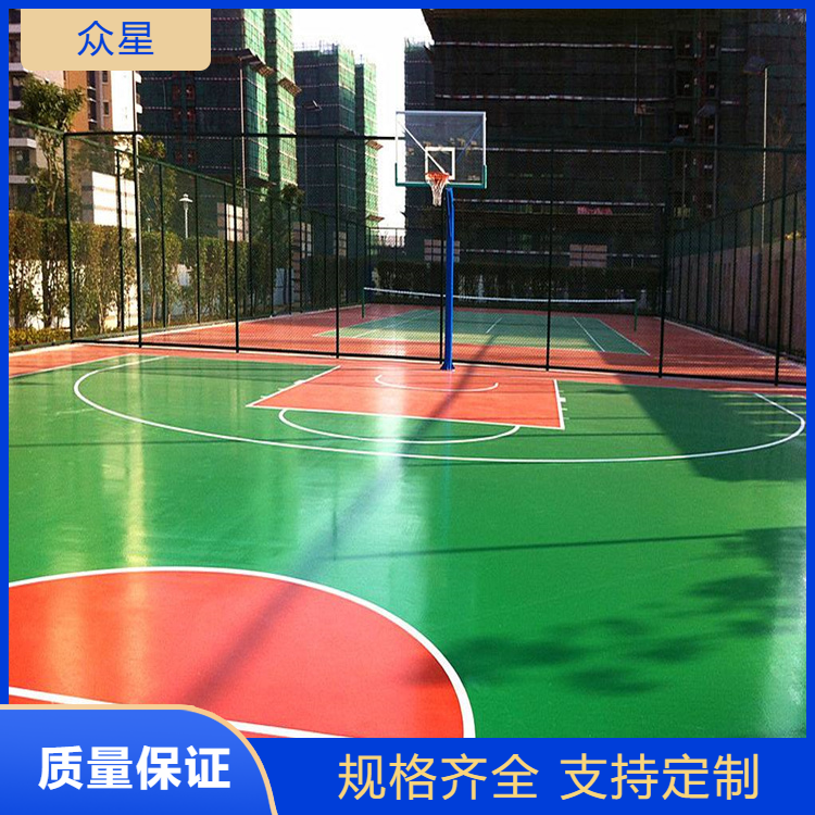 江门市塑胶篮球场橡胶跑道 - 厂家